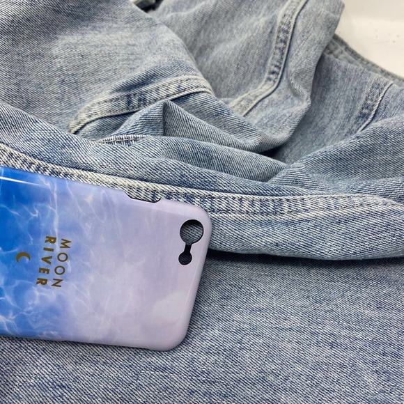 iPhone 6s Case Blue Water Print Gold Cover NEW - Picture 8 of 8